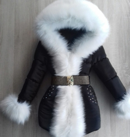 Children's coat Fur collar jacket Girls Winter coat Imitation Fur