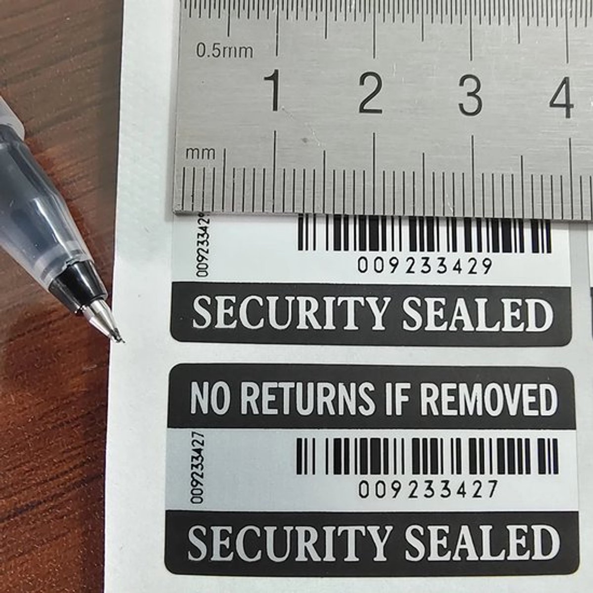 Verzegeld stickers 100 stuks labels webshop doos verpakking verzegelen garantie security seal tamper proof