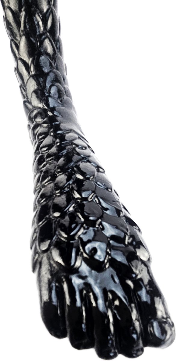 BNDGx® - Dildo - Voet fetish anaal plug vaginaal - 34cm - Ribbels Zwart Lange dikke -Anaal Extreme BDSM SM Fetisch Seks speeltje