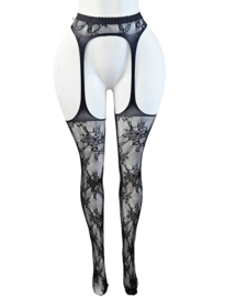 BamBella ® - Panty -Onesize - gaas maillot dunne pantys Dames - Onesize - sexy Erotische lingerie van kant