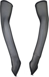 BamBella® Vingerloos handschoenen Zwart - One Size - Panty stof Feest
