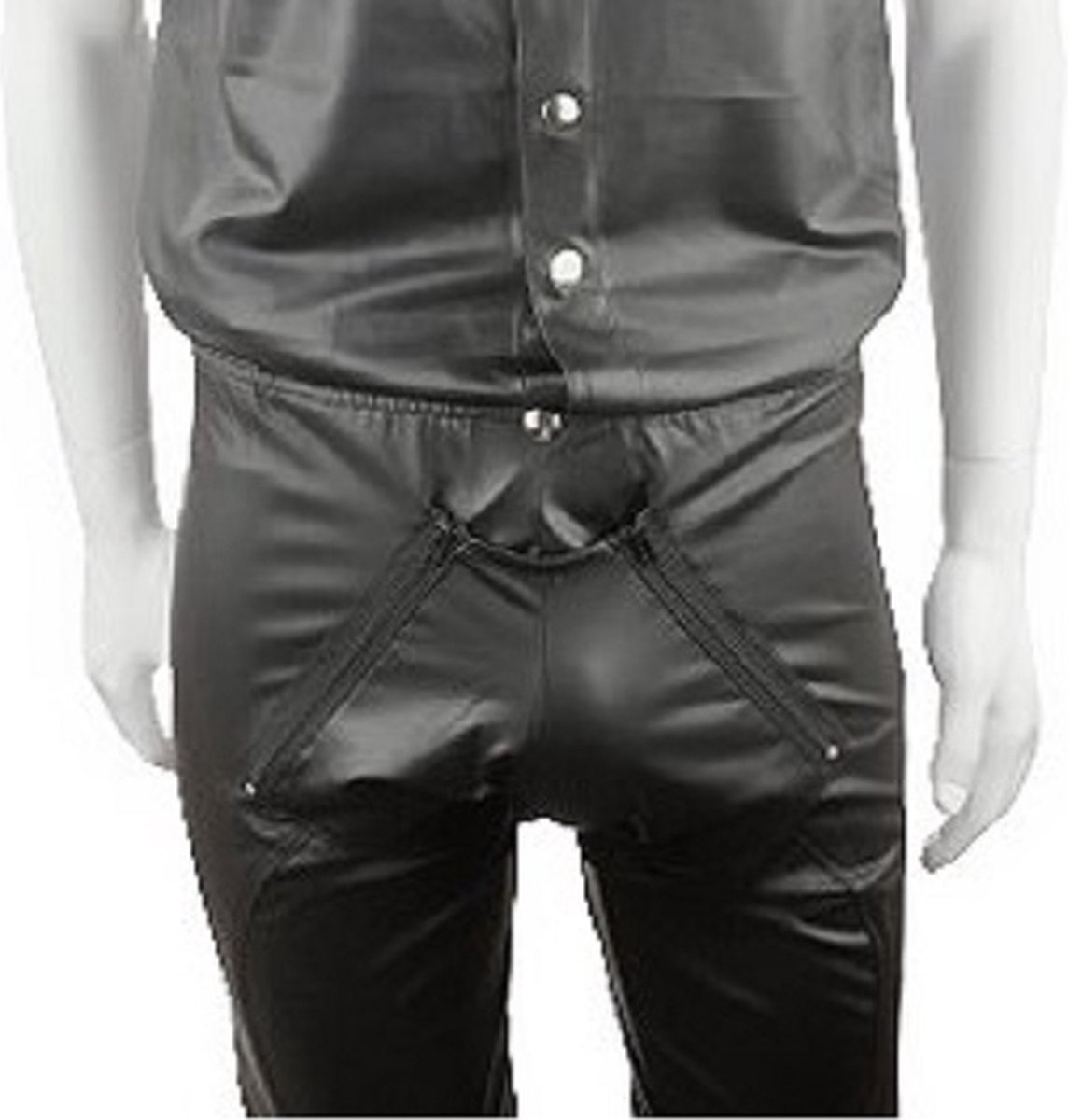 BNDGx® - Broek Heren - Maat L/XL - Open kruis   Legging Lang -    outfit Man Rollenspel kleding