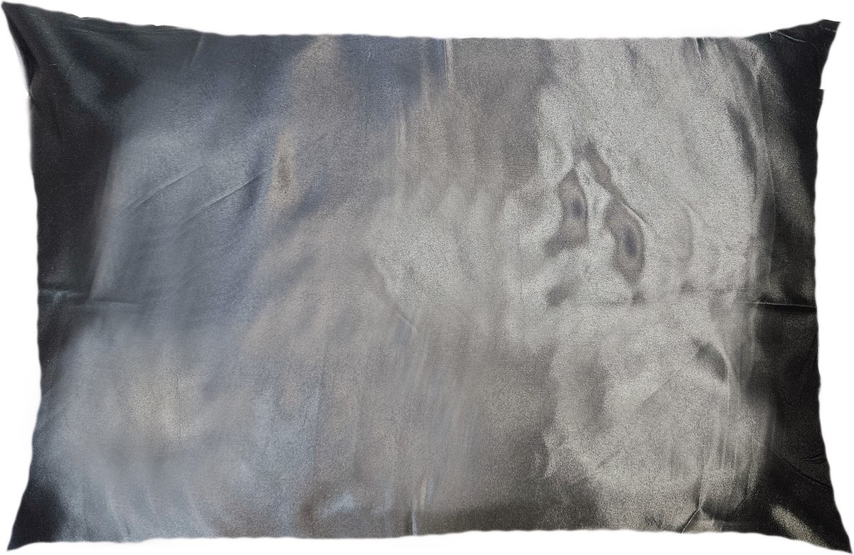 BNDGx® - Satijnen kussensloop - 50X 70 - Zwart Beddengoed zacht en glad hoes kussen sloop