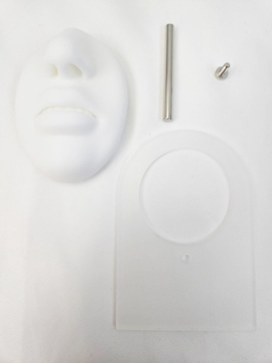Siliconen Beeld Model Gezicht Voor Piercings zetten oefenen flexibel Masker - Sieraden - sieraden Display -
