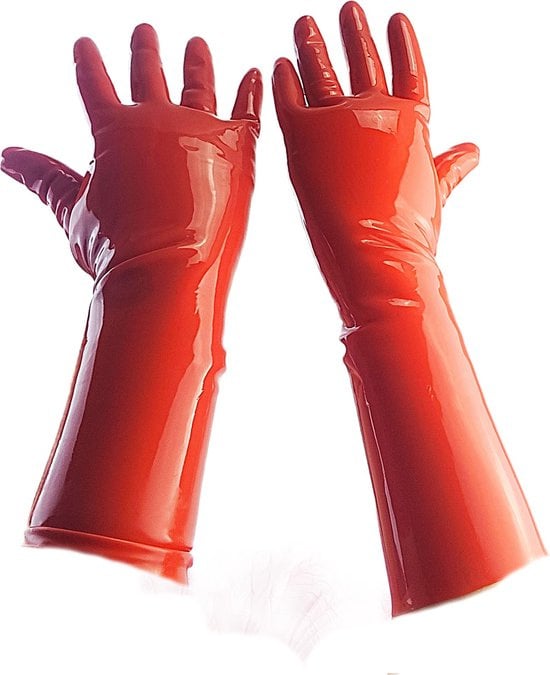 100% LATEX Handschoenen Rood