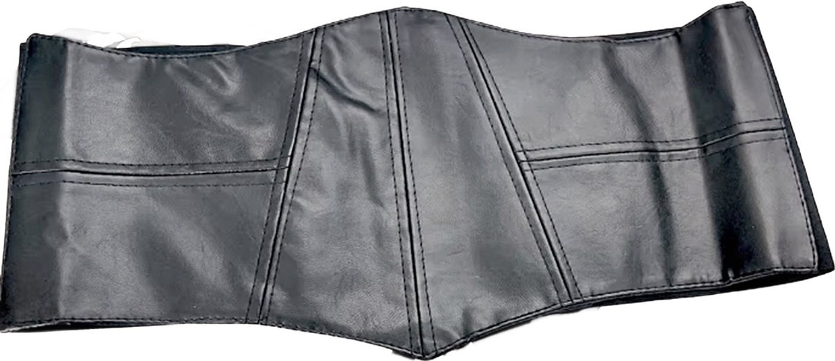 BamBella ® - Corset Riem   - Mode Body Gothic Goth taille riem zwart nepleer met vetersluiting Verstelbaar korset belt