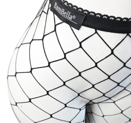 BamBella ® - Panty -Onesize - gaas maillot dunne pantys Dames - Onesize - sexy Erotische lingerie van kant