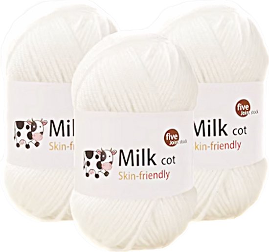 Brei garen 3 stuks - 150g - draad voor breien punniken zwart
