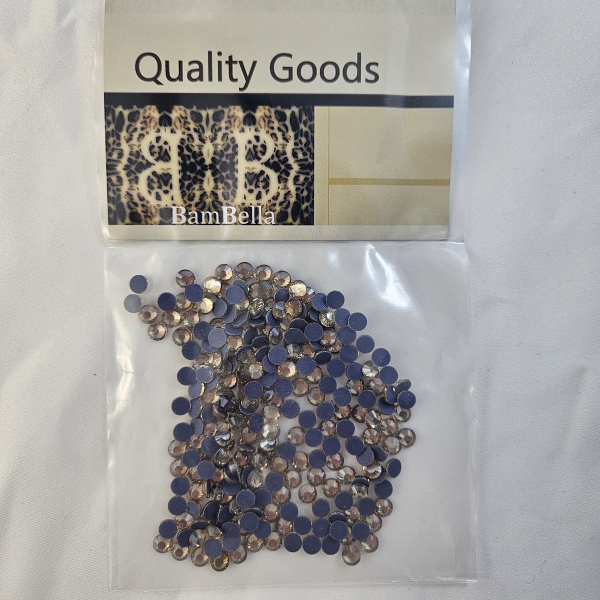 BamBella® - SS30 - Licht bruin - Hotfix strass Steentjes - 288 stuks - strass stenen glitters nail art kleding versieren