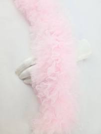 BamBella® Naai band - 50cm - Kant rushes tutu tule tulle Roze - Sier afwerk band kleding maken