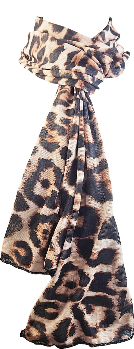 BamBella® - Sjaal - Bolero - Panterprint zwart Dierenprint panter stof Strand