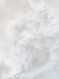 BamBella® - Kleine Marabou boa van veren - - Handwerken -Wit