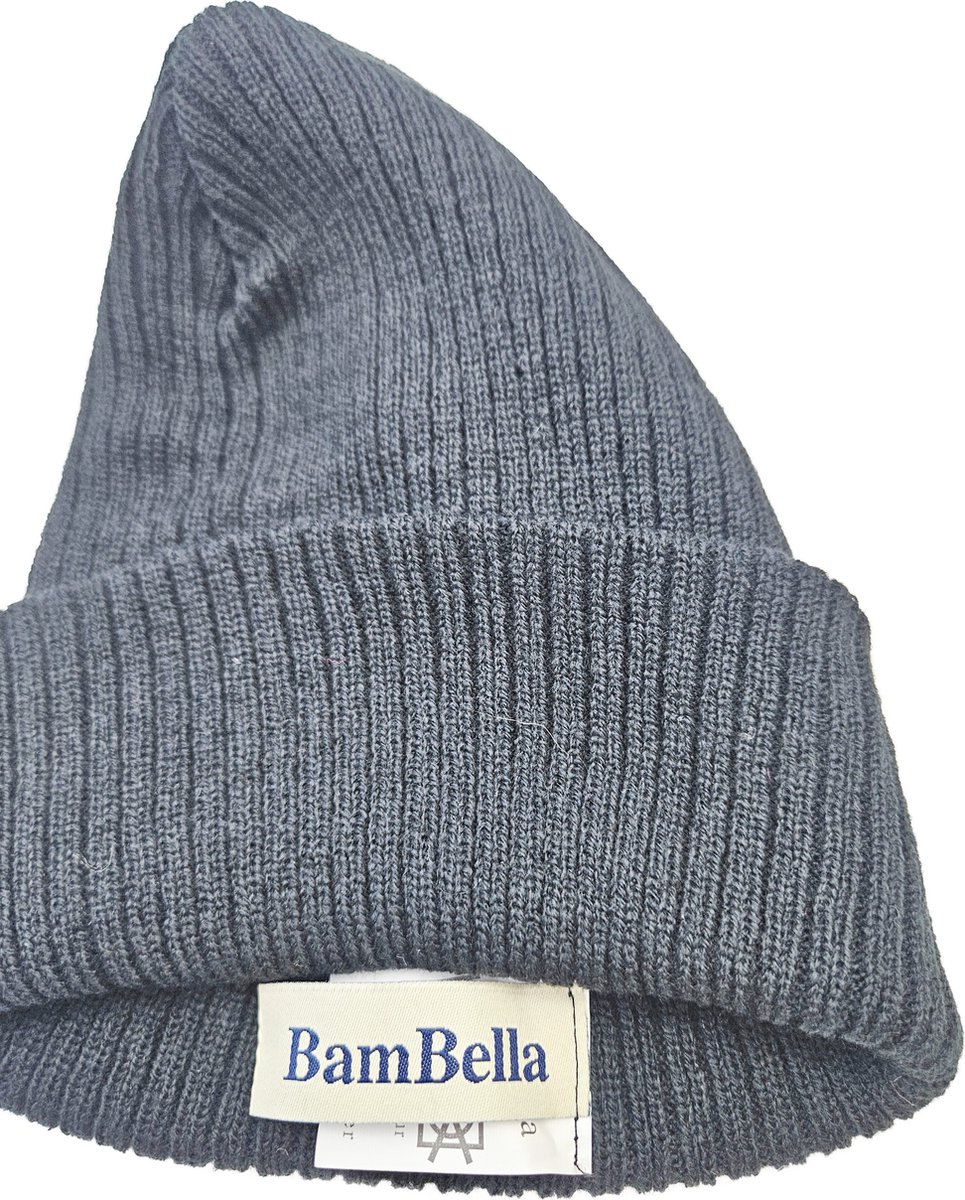 BamBella® Muts winter fleece warm zwart