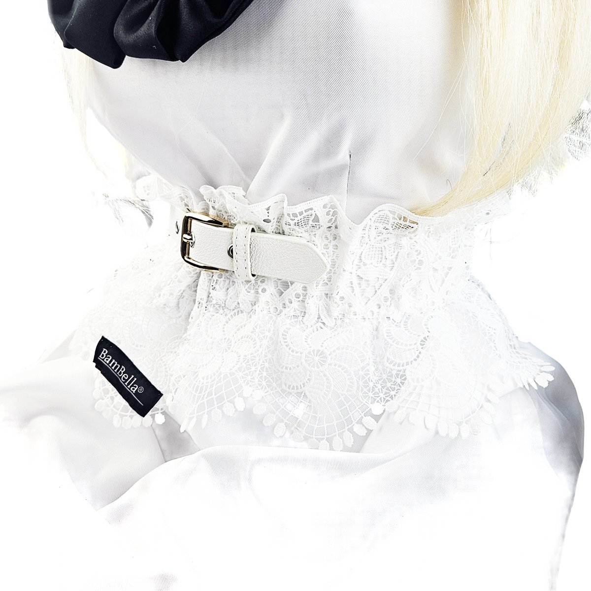 BamBella ® - Riem Maat Onesize - Rok franje ruches Mode Body Gothic Goth taille riem zwart met belt