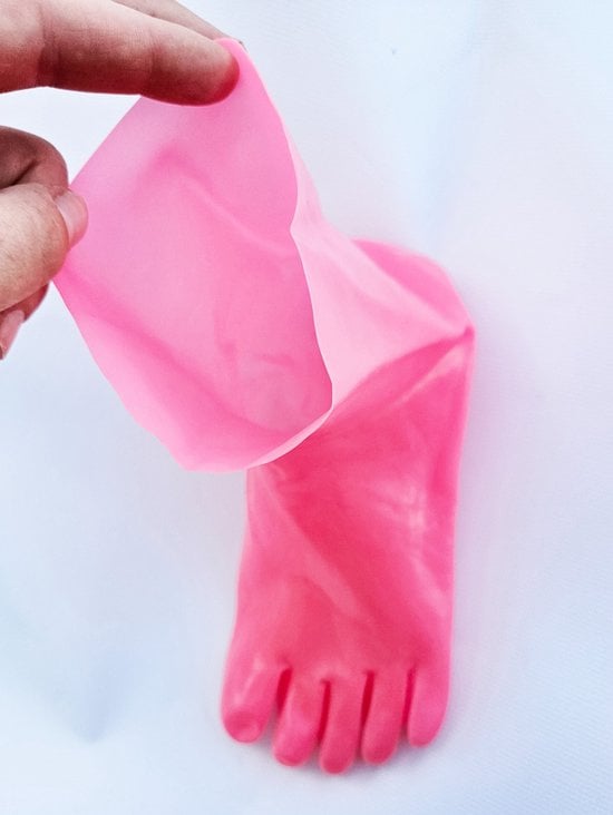 100% Latex sokken kousen - voetfetisj voeten fetish - erotisch Rubber sok voet Kort