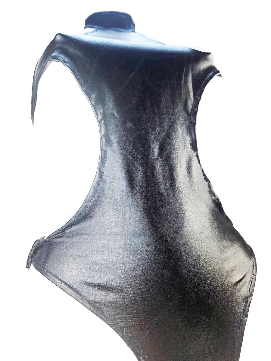 BamBella ® Bodysuit  glans stof wetlook Erotische jumpsuit pak - Catsuit BDSM - Glanzend