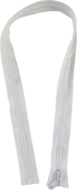 BamBella® - Rits - 70 cm - Deelbaar - 1 stuk - Wit - Dik Stevig kleermaker bloktanden deelbare naaien