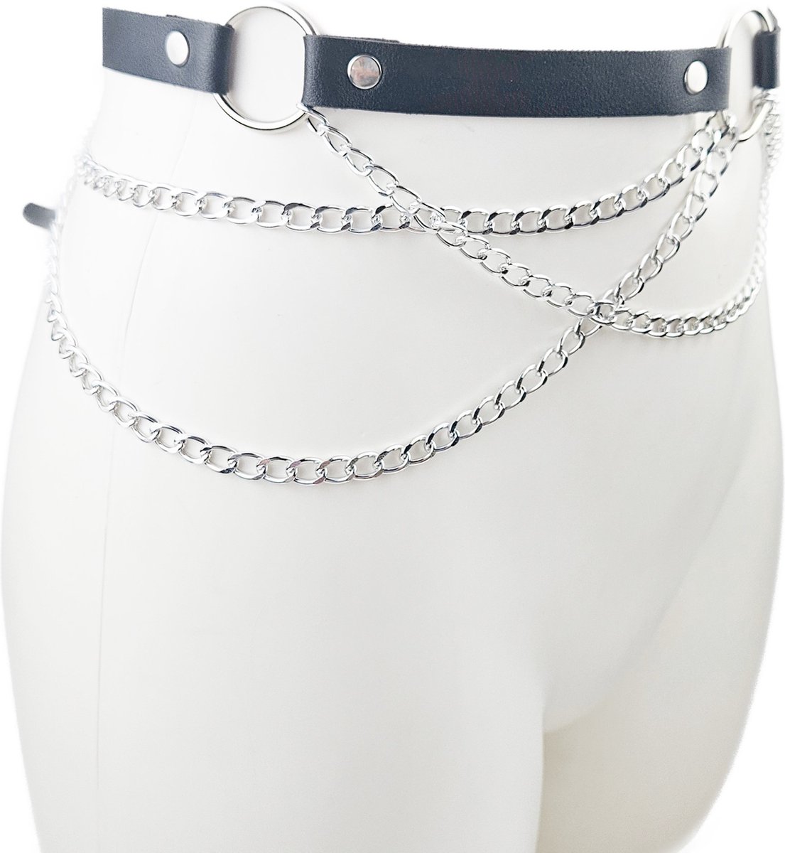 BNDGx® - Bondage Riem vrouw riem - Body Nep Leer - Verstelbaar -