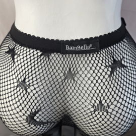 BamBella ® - Panty -Onesize - gaas maillot dunne pantys Dames - Onesize - sexy Erotische lingerie van kant