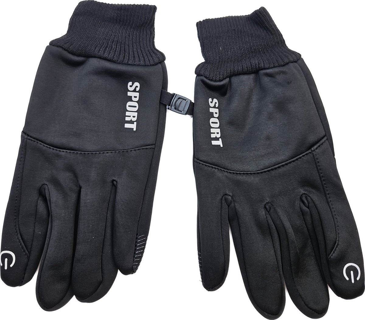 BamBella® Handschoenen winter Heren Sport watericht Zwart sporthandschoenen