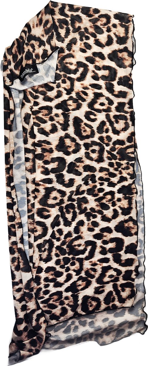 BamBella® - Sjaal - Bolero - Panterprint zwart Dierenprint panter stof Strand