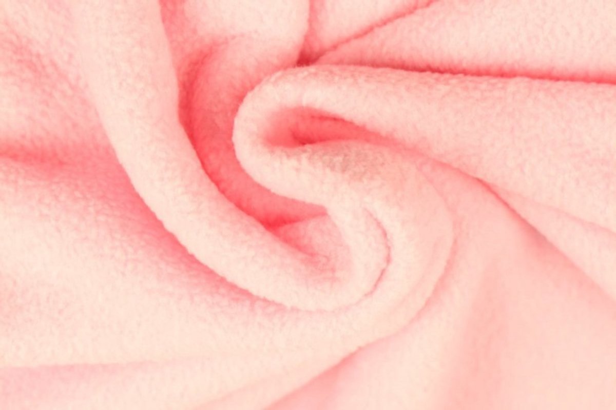 Fleece stof - Wit - 10 meter