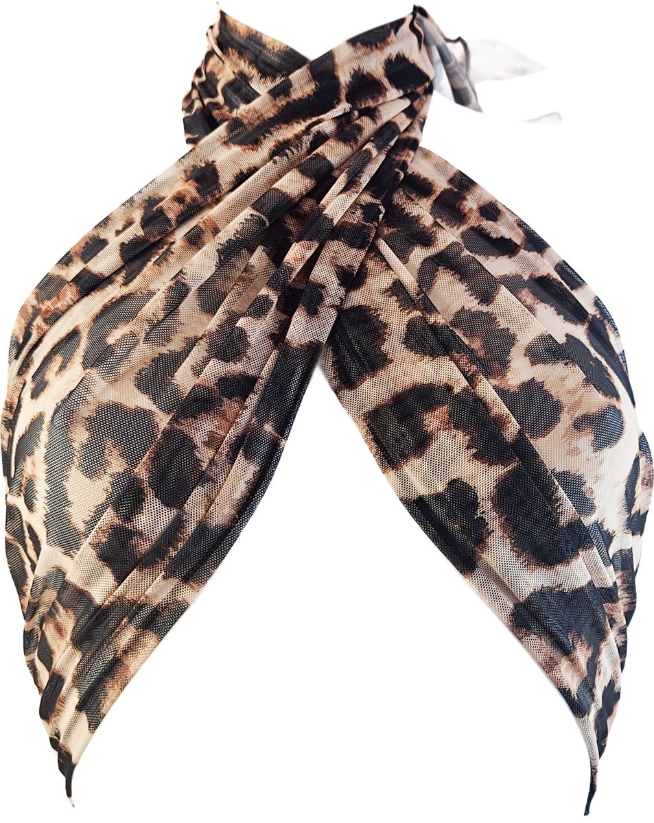 BamBella® - Sjaal - Bolero - Panterprint zwart Dierenprint panter stof Strand
