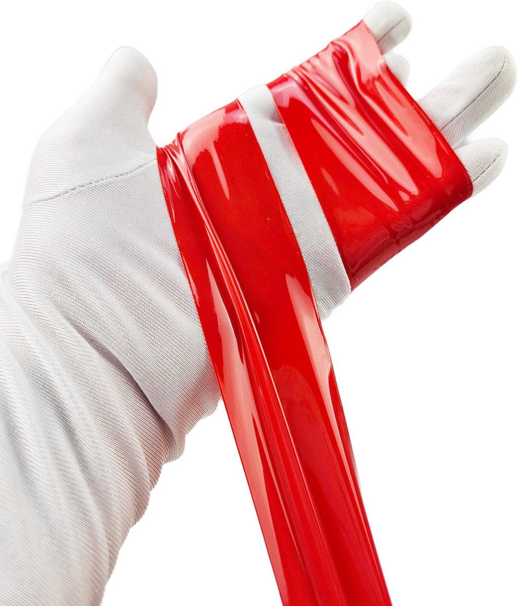 BNDGx® - Bondage sex tape touw van plastic - Rood - Vastbinden BDSM voor Dominant fetish erotische spel