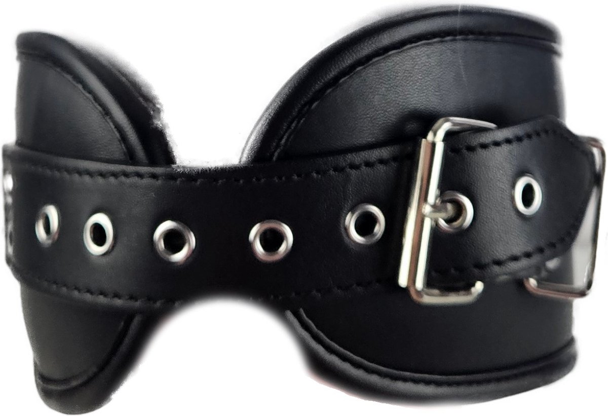 BNDGx® - Extreme BDSM Grote halsband - Brede nek band nep leer SM kleding