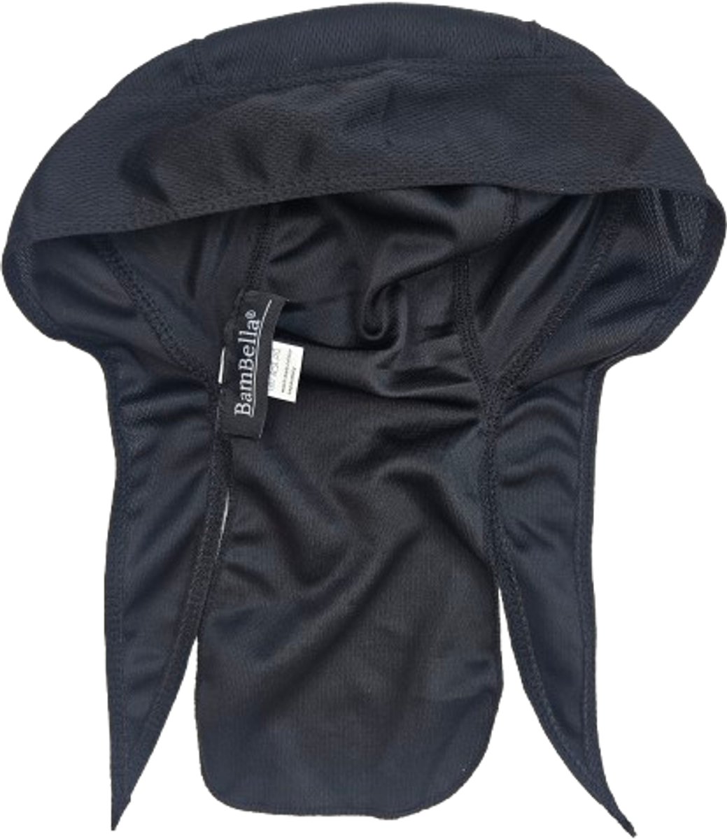 BamBella ® Durag - zwart - Stevige stof - Haarnetjes - Wave Cap - Hoofddoek - doek - Soft - Weave hoofd sjaal