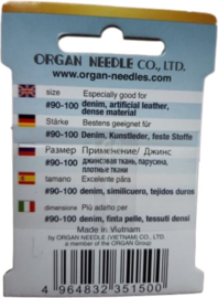 Organ - Naaimachine Naalden - 2 pakken Jeans naald voor zware stoffen 10 stuks