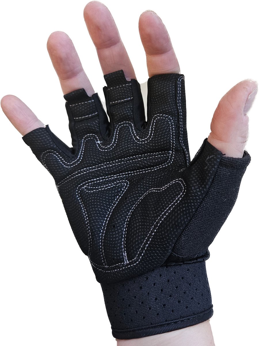 Handschoenen zonder vingers - sport - fiets - kort - Grip fietshandschoenen