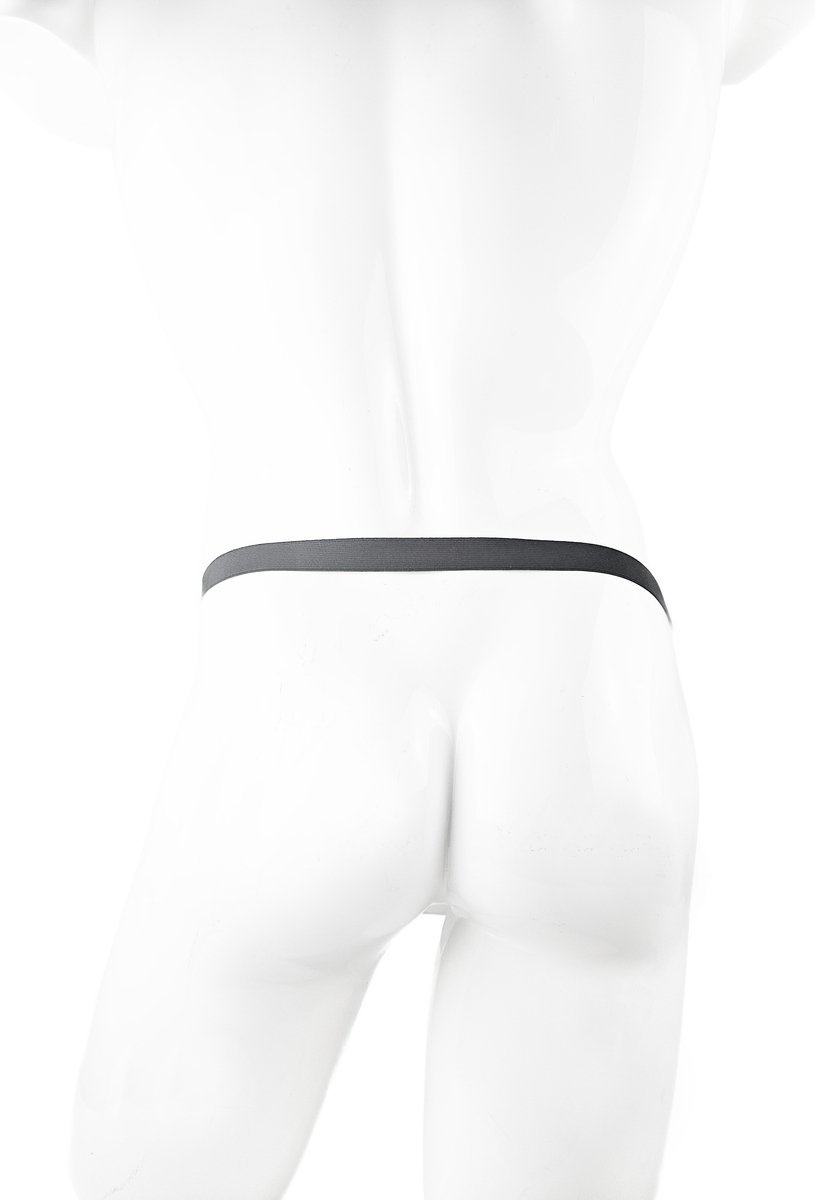 BNDGx® - 100% LATEX open kruis broek bondage slip - Maat XS - Zwart BDSM sexy glans BDSM Rubber Fetish SM erotische ondergoed