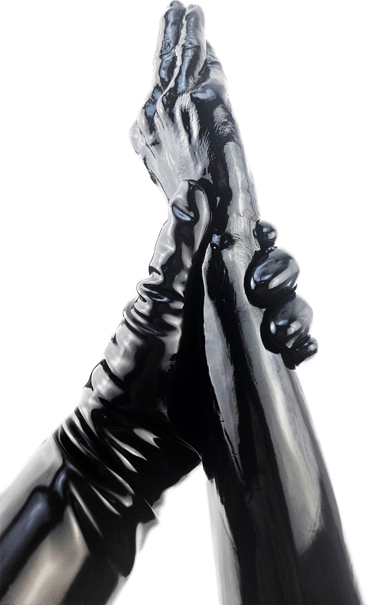 BNDGx® - Dildo - Extreem Grote Hand - wZwarte Lange dikke Realistisch Penis -Zuignap -Anaal BDSM SM Fetisch Seks speeltje
