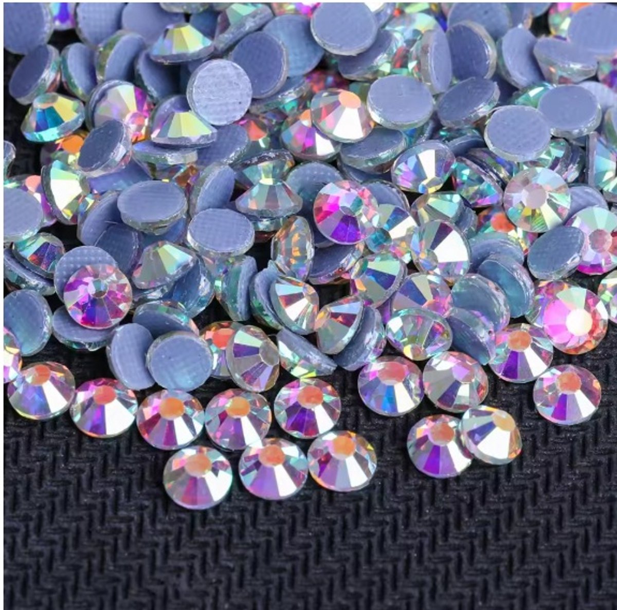 BamBella® - SS10 - AB wit - Hotfix strass Steentjes - 1440 stuks - strass stenen glitters nail art kleding versieren