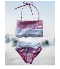 Bikini glitter Roze baby en kind Zwemkleding Badkleding meisje