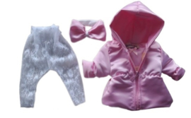 3 delig Zomerjas Baby Roze Meisjes jas zomer kinderjas meisje en baby