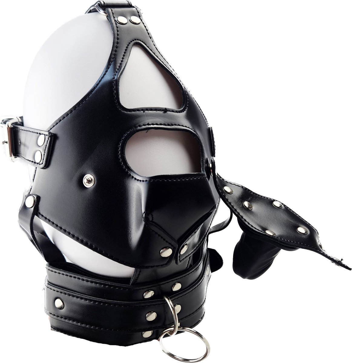BNDGx® - Extreme BDSM Masker - Nep Leer - Met Gag - SM