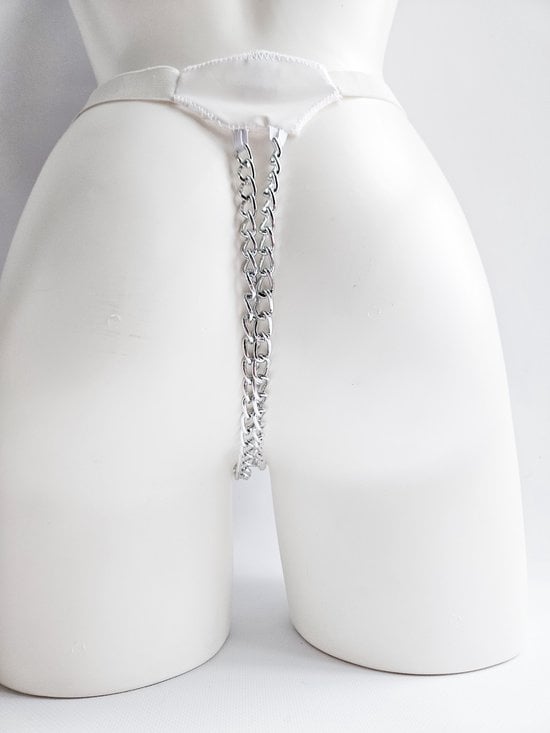 100% LATEX String   kruisloos Lingerie erotische slip glad rubber