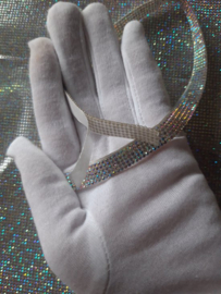 Plak lint strass steentjes 1.2 meter glitter plakband zelfklevend glitters steen hotfix lintje 10mm versieren DIY knutselen meisjes craft art scrapbook