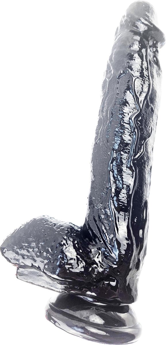 BNDGx® - Dildo - Grote - Zwarte Lange dikke Realistisch Penis -Zuignap - BDSM SM Fetisch Seks speeltje Merk: BNDGx