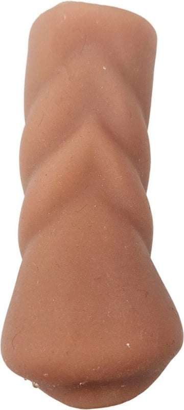 Masturbator voor man - Pocket Pussy Bruin - kunst Mond - Blowjob