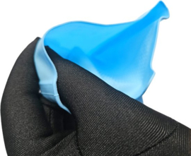 BamBella® Afwas handschoenen lang - scrub douche Afwashandschoenen blauw -