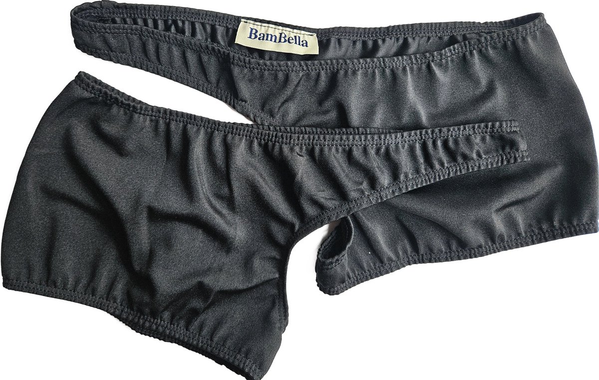 BamBella ® - Boxer short Kruisloos - Onesize - Sexy Erotische - Zwart Ondergoed