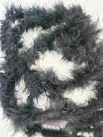 BamBella® - Kleine Marabou boa van veren -   Handwerken -Zwart