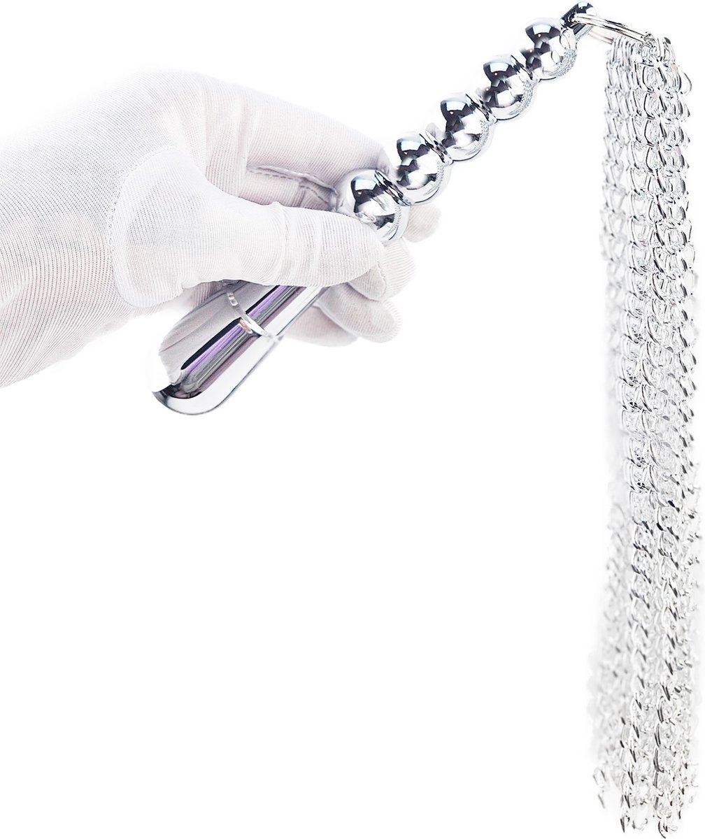 BNDGx® - Metalen Zweep spanking - Extreme BDSM Seks zweep Staal Zilver kleurig SM Fetisch Seks speeltje