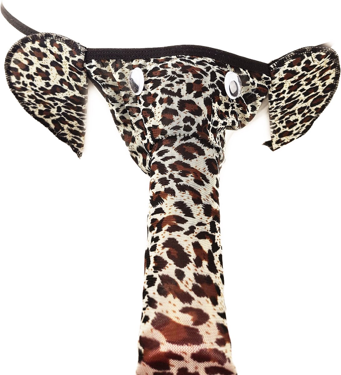 BamBella® - Onderbroek heren - Onesize - grappig valentijn verassing voor koppels string olifant Panterprint