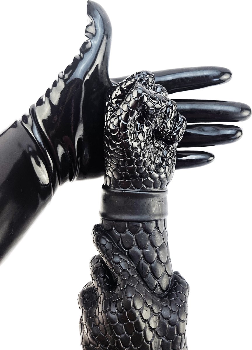 BNDGx® - Dildo - Extreem Grote Hand - 33cm - Zwarte Lange dikke Realistisch Penis -Zuignap -Anaal BDSM SM Fetisch Seks speeltje