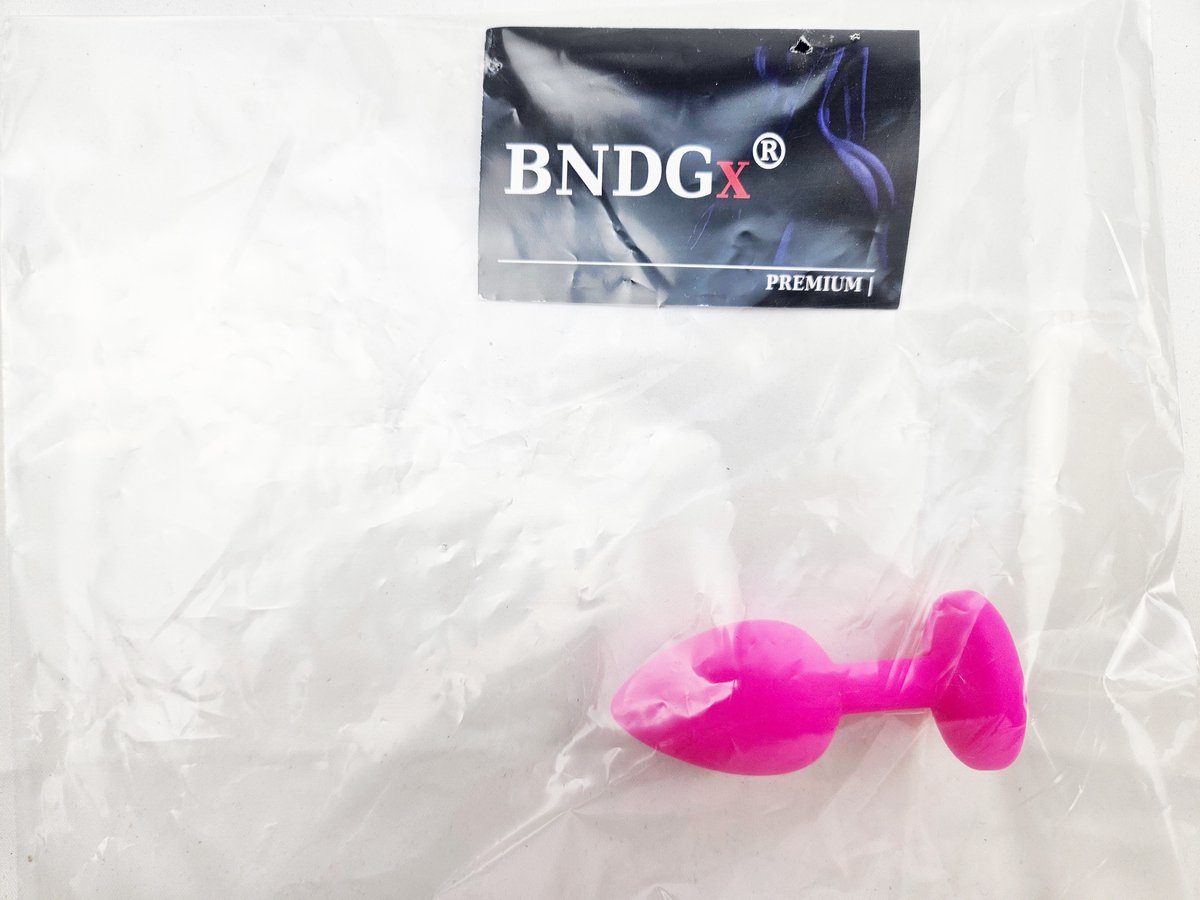 BNDGx® - dildo klein roze met glitter steen - Anaal - Seks speeltjes voor koppels vrouw man