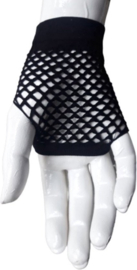 BamBella ® Handschoenen Visnet Zwart vingerloze Elastische gaas feest Carnaval gothic